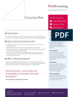 Sovereign and Country Risk: Key Learning Outcomes