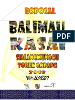 Proposal Event Balimau Kasai 2018