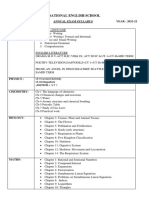 Annual Syllabus-Class IX - 2021-22