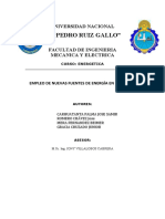 Empleo de Nuevas Fuentes de Energía en El Mundo