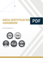 Nsca Certification Handbook 2021