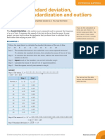 Standard Deviation, Standardization and Outliers