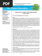 Dr.I.v.srinivasa Reddy and Dr.P.neelima - Approaches and Policy's For Medicinal Plants Conservation