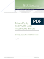 Private Equity and Private Debt Investments in India