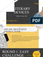 Yellow and Gray Collage English Quiz Presentation