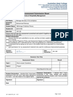 Assessment Submission Sheet: Australian Ideal College