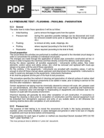 Pressure Test - Flushing - Pickling - Passivation Hyd-Cw-Gr