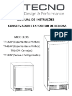 Tecno TR43 AVDD Manual de Instrucoes Adegas Tecno Rev.6