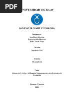 Informe de Visita PTAR Ucubamba