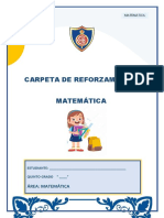 Carpeta de Reforzamiento - Matemática Quinto Grado