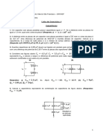 Lista de Exercícios 4 - Capacitores