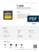 Digital Paddlewheel Flow Meter: Features