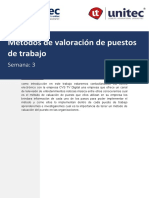 Tarea 3.1 Métodos de Valoración de Puestos de Trabajo.