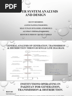 Power System Analysis and Design