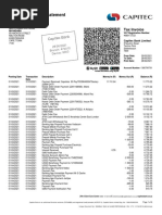 Savings Account Statement: Capitec B Ank