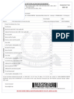 Indian Income Tax Return Acknowledgement: Assessment Year