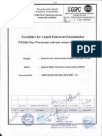 Procedure For Liquid Penetrant Examination (Visible Dye Penetrant-Solvent Removable Method)