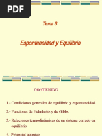 Tema 3-Espontaneidad y Equilibrio