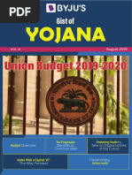 Gist of Yojana August 2019 Issue