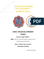 TAREA 06. - Informe de Análisis y Verificación de Los Metrados Del Expediente Técnico.