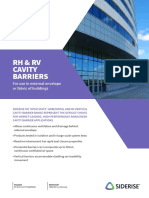 SIDERISE Horizontal and Vertical Barriers For RainScreens Data Sheet