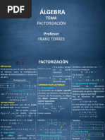 ÁLGEBRA - Factorización I