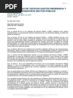 Norma Pago de Viaticos Gastos Residencia y Transporte Del Sector Publico