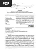 Radio Frequency Identification Based Smart Parking System Using Internet of Things