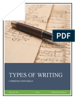 Types of Writing Essay