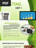 Introduction To Food Costing