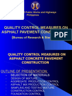 QUALITY CONTROL IN ASPHALT PAVEMENT CONSTRUCTION - Ver 1