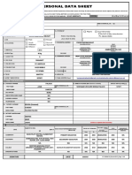 2017 Revised PDS CS Form No. 212 Blank