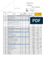 Consorcio Sp1: Planilla de Liquidacion