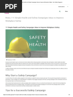 11 Simple Health and Safety Campaigns Ideas To Improve Workplace Safety - Kee Safety Singapore