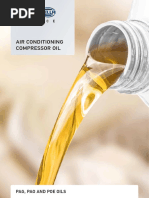 Air Conditioning Compressor Oil: Pag, Pao and Poe Oils