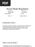 Social Media Regulation