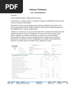 Informe Tributario J & R Consultoria y Proyectos E.I.R.L