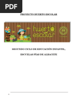 Proyecto Huerto Escolar Infantil Albacete