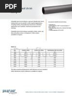 Datasheet Polyolefin Heat Shrink Tubing