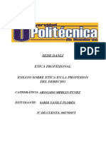 Ensayo Sobre Etica Profesional en El Ejercicio Del Derecho