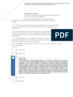 APOL 4 - Contabilidade Tributária e Legislação Tributária 