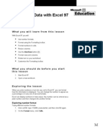 Formatting Data With Excel 97