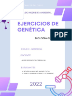 Problemas de Genética - CICLO II SECCIÓN G Ingeniería Ambiental