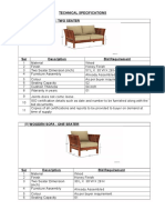 Sofa Tech Spesifications