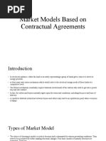 Market Models Based On Contractual Agreements