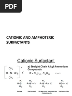 Cationic and Amphoteric Surfactants