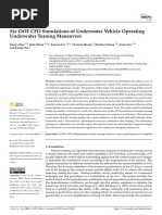 Six-DOF CFD Simulations of Underwater Vehicle Operating