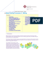 Metal Cutting Processes 2 - Milling: Home Handout