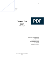 Tension Test: Lab Report 1 1