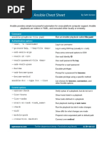 Ansible Cheat Sheet: Command